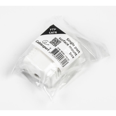 Комп&#039;ютерна розетка Cablexpert RJ45x1 FTP, cat.6 (NCAC-1F6-01)