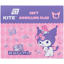 Пластилін Kite Kuromi восковий, 10 кольорів, 200 г (HK24-084)