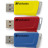 USB флеш накопичувач Verbatim 3x16GB Store &#039;n&#039; Click Red/Blue/Yellow USB 3.2 (49306)