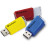 USB флеш накопичувач Verbatim 3x16GB Store &#039;n&#039; Click Red/Blue/Yellow USB 3.2 (49306)