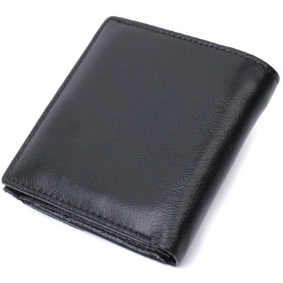 Портмоне ST Leather З натуральної шкіри Чорне (22724)