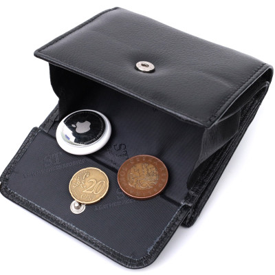 Портмоне ST Leather З натуральної шкіри Чорне (22724)