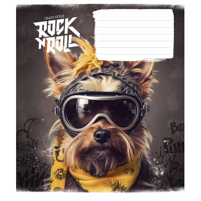 Зошит Школярик Rock star 12 аркушів клітинка (012-3277K)