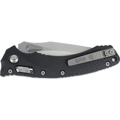Ніж Microtech Amphibian Stonewash Black (137RL-10FLGTBK)