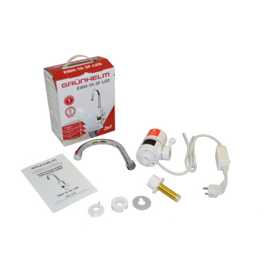 Проточний водонагрівач Grunhelm EWH-1X-3FPP-LED