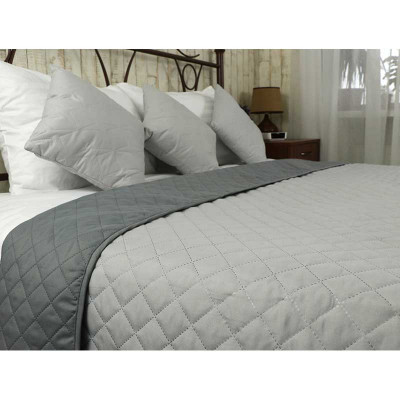 Покривало Руно двостороннє декоративне Grey 150х212 см (360.52У_Grey)