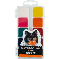 Акварельні фарби Kite Dogs 10 кольорів (K23-060)