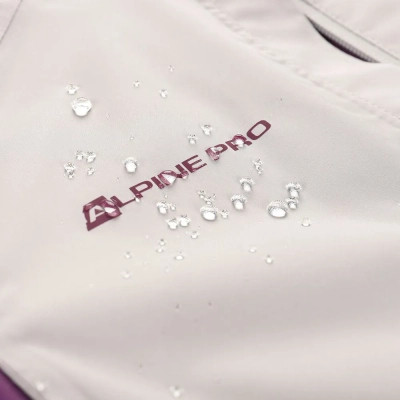 Куртка Alpine Pro Impeca LJCA563 128 бежевий/фіолетовий S (007.017.0041)