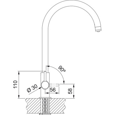Змішувач Hansgrohe Lina Clear Water (120.0703.746)