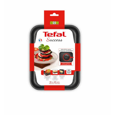 Лист для випікання Tefal Success, прямокутна, 19х25см, алюміній, чорний (J1600502)