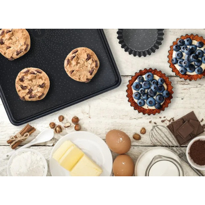 Лист для випікання Tefal Success, прямокутна, 19х25см, алюміній, чорний (J1600502)