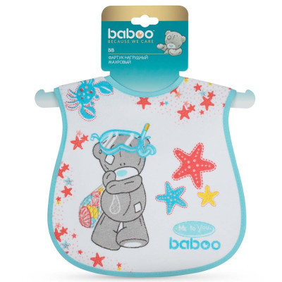 Слинявчик Baboo бавовняний Me to You, 3+ місяців (білий) (11-100)