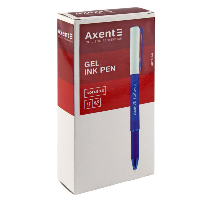 Ручка гелева Axent College 0.5 мм Чорна (AG1075-01-A)