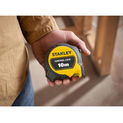 Рулетка Stanley CONTROCONTROL-LOCK 10мх25мм двостороння шкалаL-LOCK 10мх25мм, двосотроння шкала (STHT37233-0)