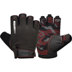Рукавички для фітнесу RDX T2 Half Red XL (WGA-T2HR-XL)