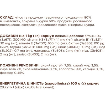 Вологий корм для кішок Club 4 Paws Premium Плюс з куркою в соусі 85 г (4820215368995)