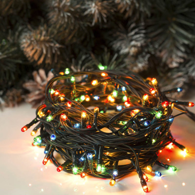 Гірлянда ColorWay LED 50 5 м 8 функцій кольорова 220V (CW-G-50L5VMC)
