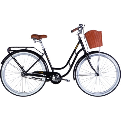 Велосипед Dorozhnik 28&quot; Retro Velosteel рама-19&quot; чорний 2025 (OPS-D-28-431)