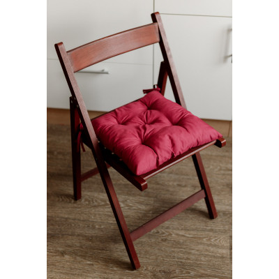 Подушка на стілець Прованс Фібра бордо 40х40 см (029611)