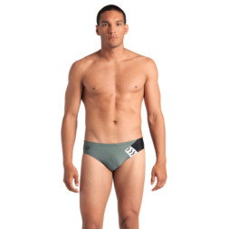 Плавки Arena Stripe Swim Briefs 007929-650 оливкй, чорний 90 (3468337395294)