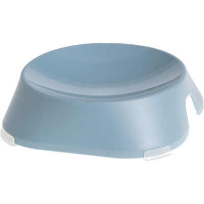 Посуд для котів Fiboo Flat Bowl миска без антиковзких накладок блакитна (FIB0125)