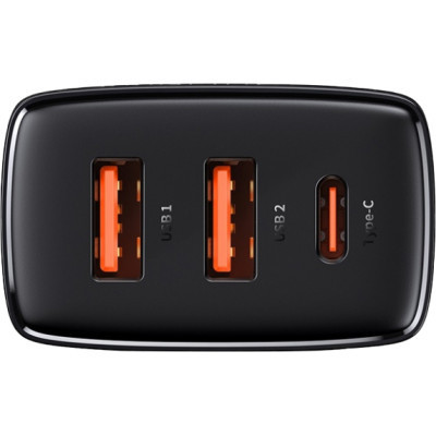 Зарядний пристрій Baseus Compact Quick Charger 2U+C (CCXJ-E01)