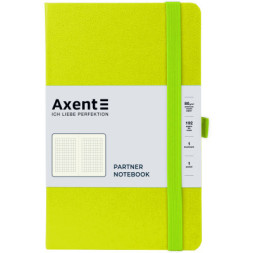 Книга записна Axent Partner 125x195 мм 96 аркушів у клітинку Лимонна (8201-60-A)