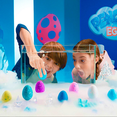 Ігровий набір #sbabam що зростає, в яйці Penguin Еggs - Пінгвіни та друзі (T049-2019)