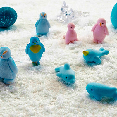Ігровий набір #sbabam що зростає, в яйці Penguin Еggs - Пінгвіни та друзі (T049-2019)