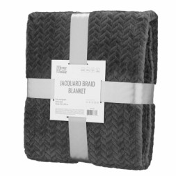 Плед Ardesto Jacquard Braid 160х200см, 100% поліестер, сірий (ART0203JB)