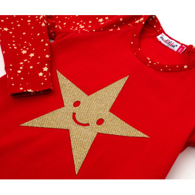 Піжама дитяча Matilda із зірочкою (8981-2-98G-red)