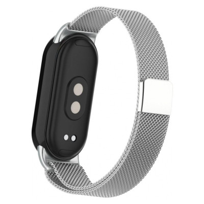 Ремінець до фітнес браслета Armorstandart Milanese Magnetic Band для Xiaomi Mi Band 8 Silver (ARM69917)