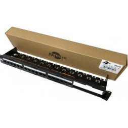Патч-панель 19&quot; 24хRJ-45 UTP 1U cat.6, в зборі з Keystone, Organizer Atcom (P6148)