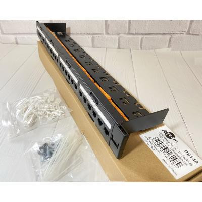 Патч-панель 19&quot; 24хRJ-45 UTP 1U cat.6, в зборі з Keystone, Organizer Atcom (P6148)