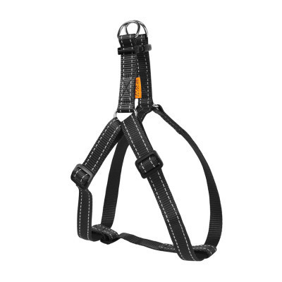 Шлея для собак Dog Extreme з нейлону регульована Ш 20 мм В:50-80 см чорна (06671)