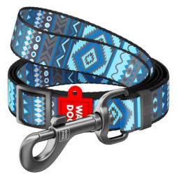 Повідок для собак WAUDOG Nylon &quot;Етно синій&quot; регульований S (5361)