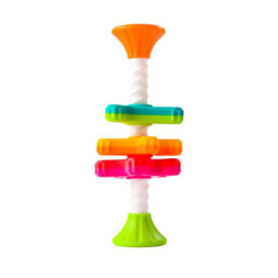 Розвиваюча іграшка Fat Brain Toys Пірамідка- спінер MiniSpinny тактильна (FA134-1)