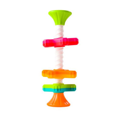 Розвиваюча іграшка Fat Brain Toys Пірамідка- спінер MiniSpinny тактильна (FA134-1)