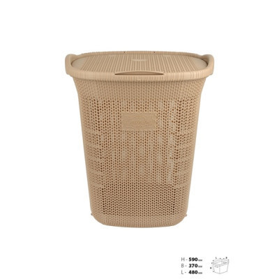 Кошик для білизни Violet House 0261 Віолетта Cappuchino 65 л (0261 Віолетта CAP 65 л)