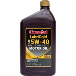 Моторна олива Coastal LubriGold Full Synthetic 5W40 Euro, 0,946 л