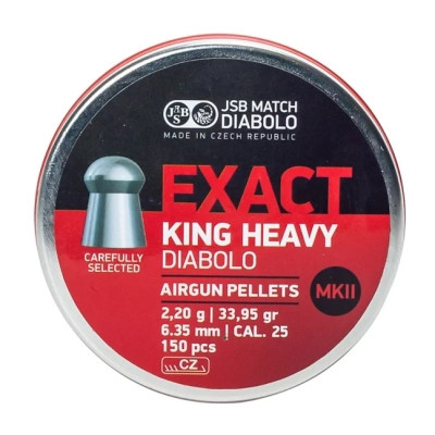 Пульки JSB King Heavy MKII 6,35 мм 2,2 г 150 шт/уп (546498-150)