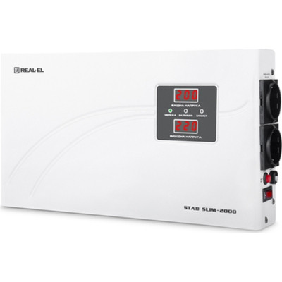 Стабілізатор REAL-EL STAB SLIM-2000, white (EL122400008)