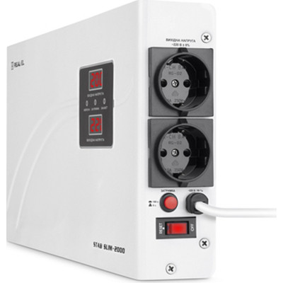 Стабілізатор REAL-EL STAB SLIM-2000, white (EL122400008)