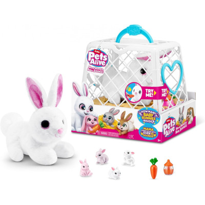 Інтерактивна іграшка Pets &amp; Robo Alive Мама кролиця з сюрпризом (9554)