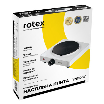Настільна плита Rotex RIN110-W