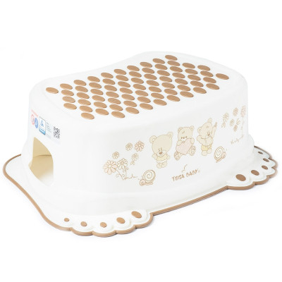 Підставка дитяча Tega Baby Teddy Bear антиковзка white pearl (MS-017-118)