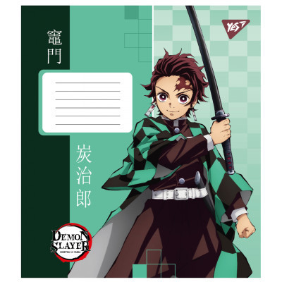 Зошит Yes Demon slayer 18 аркушів клітинка (767244)