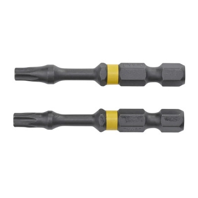 Набір біт DeWALT IMPACT TORSION, ударні, T20, L=50 мм, 2 шт + магнітний тримач (DT70537T)
