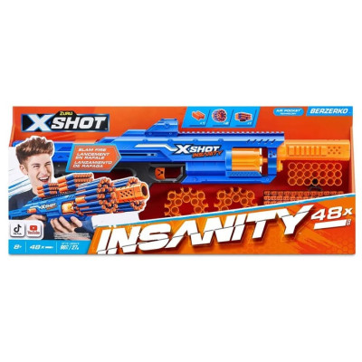 Іграшкова зброя Zuru X-Shot Швидкострільний бластер Insanity-Berzerko 8 Shot (48 патронів) (36610R)