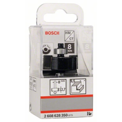 Фреза Bosch Professional для вибірки паза, Std, S8, D31.8, L12.5 (2.608.628.350)